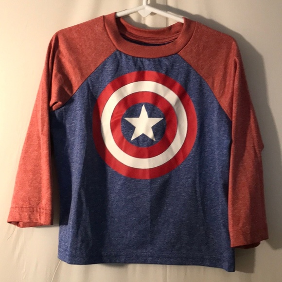 Marvel Other - ⬇️$15 Marvel Captain American L/S Boys Top Size 3T